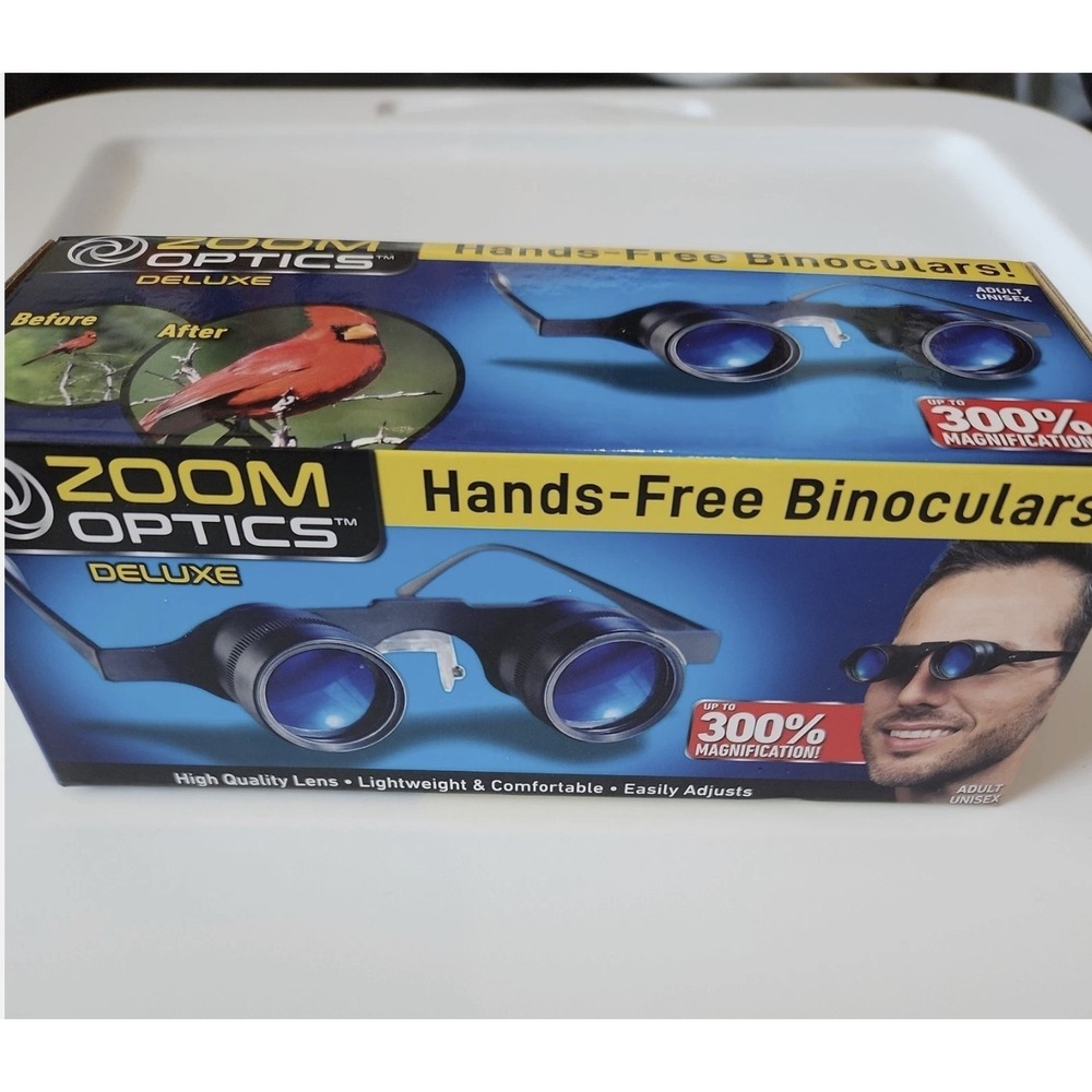 Zoom Optics Hands Free Binocular Glasses Deluxe 300% Magnification NWT - Picture 5 of 7